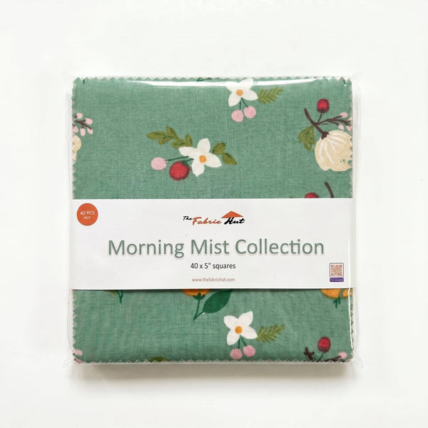 Charm-pack 40pcs - 5" Square Precuts - Morning Mist Collection