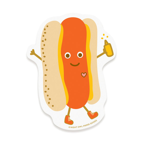 Hot Dog Dad Sticker Card