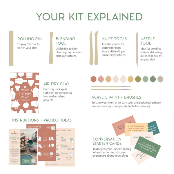 Mothers Day Deluxe Clay Kit- Clay Kit for Two