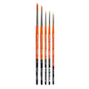 Radiant™ 6000 Round Golden Synthetic Brush Set - 5 pc