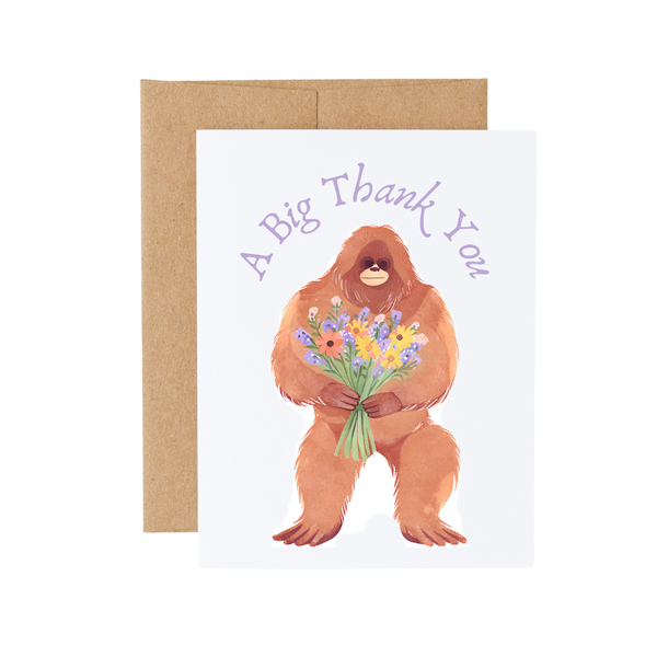 Bigfoot Greeting Card 