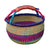 African Bolga Baskets : XL Round w/Leather Handles (G-179A)