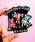 Come Back With a Warrant | Retro Deer Holographic Sticker