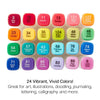 PRO Double-Ended Alcohol Markers - 24 Bright Colors