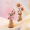 Orange Gerbera Daisy - 3D Wooden Flower Puzzle