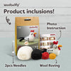 Chicken Needle Felting Kit – Beginner DIY Wool Craft Gift
