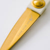 Ivory and Gold Heirloom Scissors with Case | Sage Green