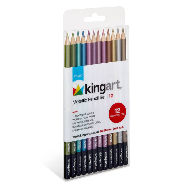 Colored Pencils - 12 Metallic Colors