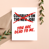 Funny New Job Card, Coworker Going Away Goodbye Gift