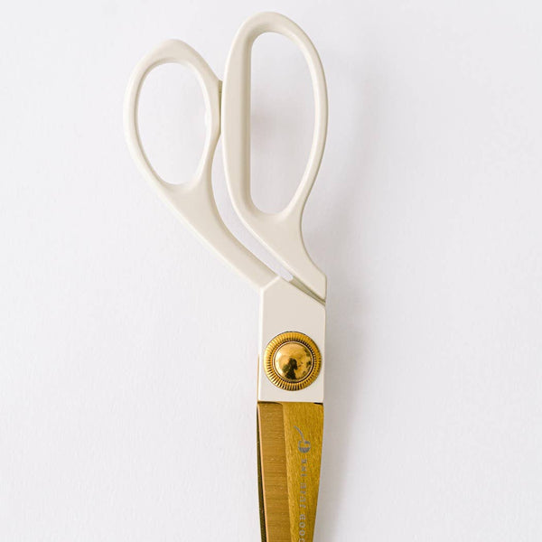 Ivory and Gold Heirloom Scissors with Case | Sage Green