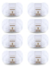 Chunky Chenill Yarn | 8oz/227g | Jumbo #7 | Pack of 8