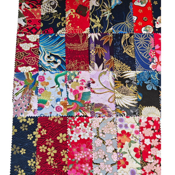 Charm-pack 40pcs - 5" Square Precuts - Crimson Garden Collection