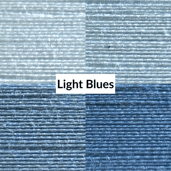 Cotton Thread Set - Light Blues! For Quilting and Sewing - 8 Spools, 4 Colors, 180 Yards Each