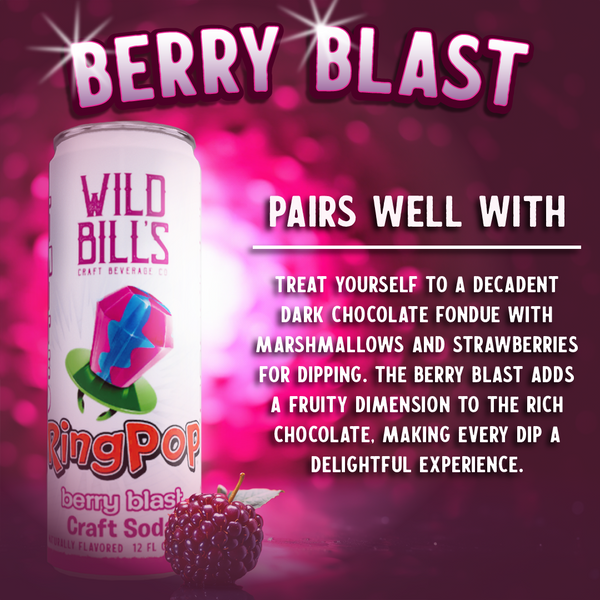 Ring Pop Soda Berry Blast Pure Cane Sugar - 12oz Can