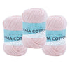 Lion Brand Yarn Pima Cotton 3 Pack