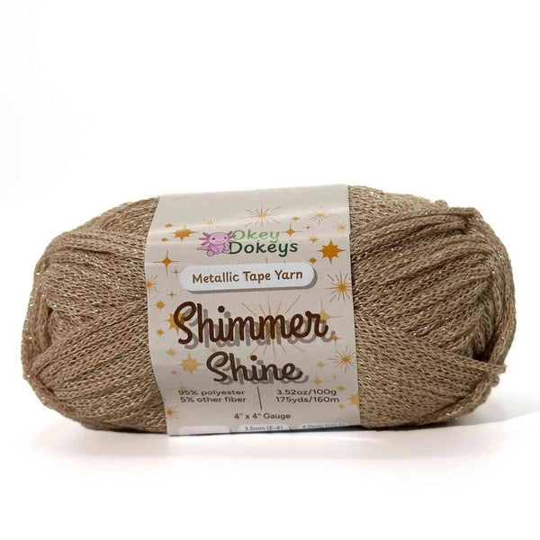 Metallic Shimmer Ribbon Yarn – Lightweight Tube Tape Yarn for Crochet Bags, Accessories & Decorative Projects (100g)
