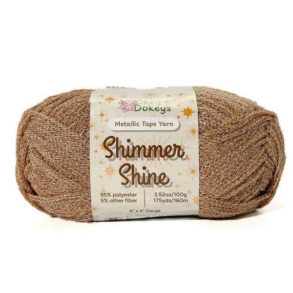 Metallic Shimmer Ribbon Yarn – Lightweight Tube Tape Yarn for Crochet Bags, Accessories & Decorative Projects (100g)