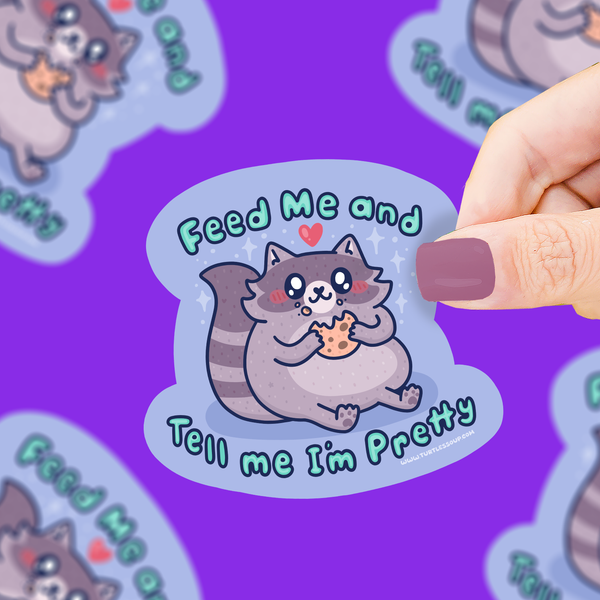 Feed Me Vinyl Sticker