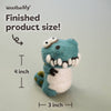 T-Rex Needle Felting Kit – Beginner DIY Dinosaur Craft Gift