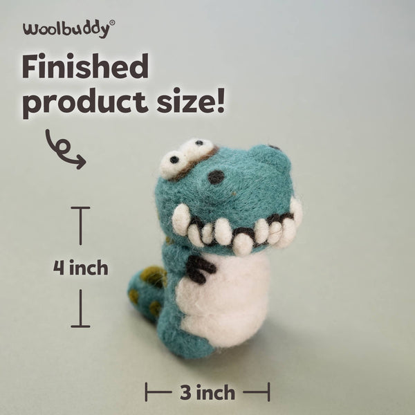 T-Rex Needle Felting Kit – Beginner DIY Dinosaur Craft Gift