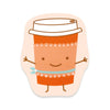 Latte Sticker Thank You Card