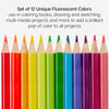 Colored Pencils - 12 Neon Colors