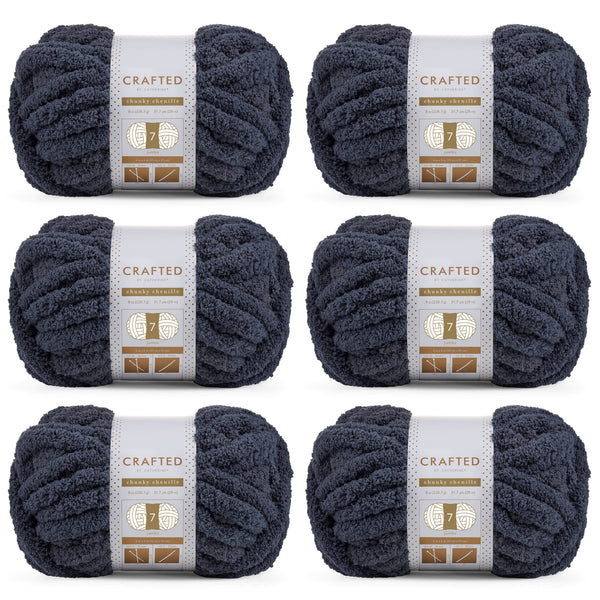 Chunky Chenill Yarn | 8oz/227g | Jumbo #7 | Pack of 6