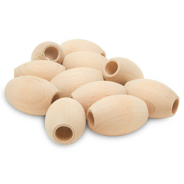 Wooden Oval Beads