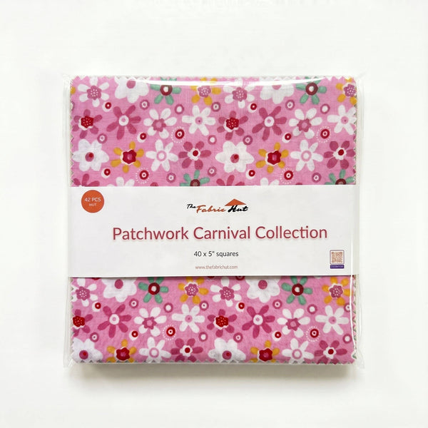 Charm-pack 40pcs - 5" Square Precuts - Patchwork Carnival Collection