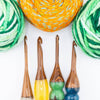 Sparkle Rosewood Crochet Hook