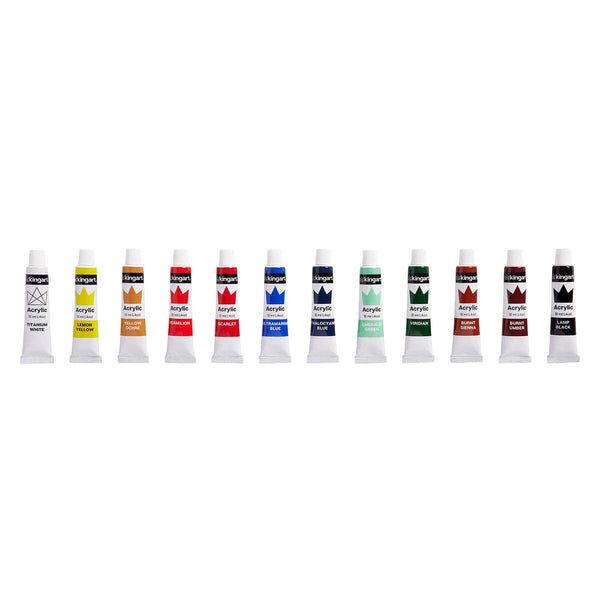 Acrylic Painting Set with Table Easel, 24 pc