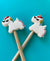 Rainbow Unicorns Knitting Needle Point Protectors