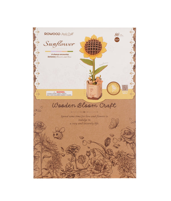 Sunflower - 3D Wooden Flower Puzzles