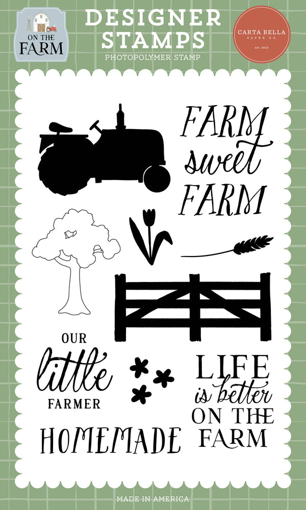 On The Farm: Farm Sweet Farm Stamp Set