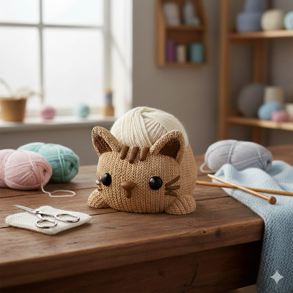 Cat Yarn Bowl