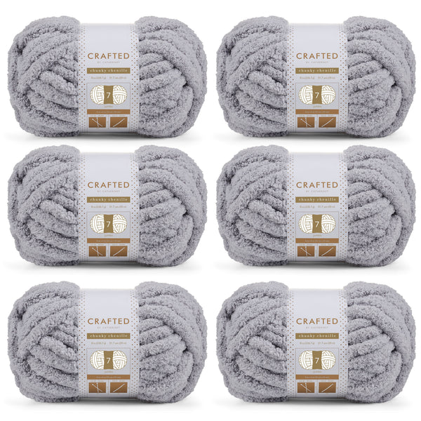 Chunky Chenill Yarn | 8oz/227g | Jumbo #7 | Pack of 6