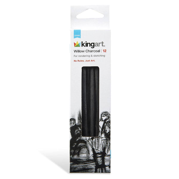 Willow Charcoal - Small, Medium, Large - 12 pc