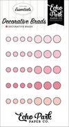 Pink Essentials Decorative Brads